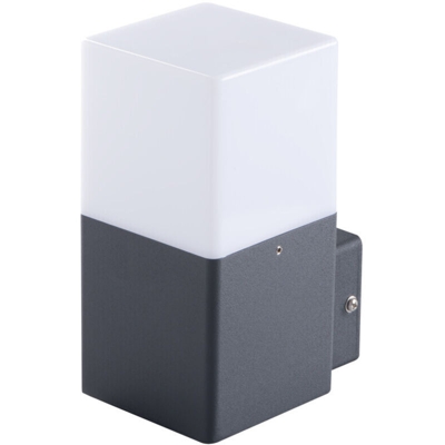 lampada parete vadra 1 luce 220-240 volt CE E27 IP44 antracite interno ed esterno senza kan 29010