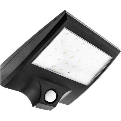 PrimeMatik - Lampada da parete solare a LED Lampada da parete ricaricabile con sensore di movimento e oscurità IP