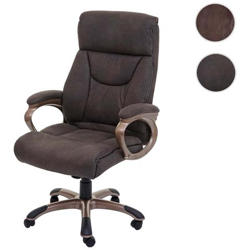 Poltrona Ufficio Dallas Design Moderno Tessuto Effetto Scamosciato Grigio Scuro precio