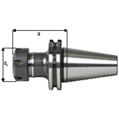 Gs - Mandrino Di Precisione Din 69871adb Sk50 Er25, Lungo Aggiuntivo