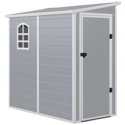 Riparo Di Giardino Sostenuta ''''arkansas'''' - 2.12 Metri - 111 X 191 X 194 Cm - Grigio