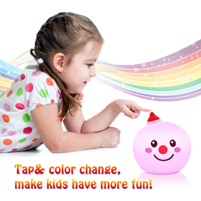 Drillpro - 7 LED GLIME colorato Luce notturna per bambini Pupazzo di neve Pat Luce notturna Cavo caldo USB Giallo 5V Luce decorativa Luce di riposo