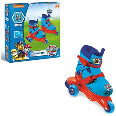 Giocattoli - Paw Patrol - 3 In Line Skates - Pattini Doppia Funzione Regolabili - Ruote In Pvc - Rullo Bambino / Bambina - Taglia S / Set. 29/32 - 28313