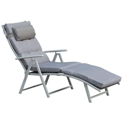 Sdraio Da Giardino Pieghevole Con Materassino Schienale 7 Reclinazioni precio