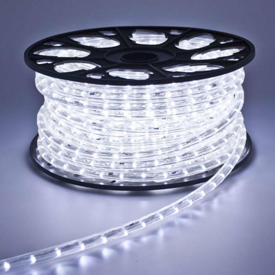 Tubo luminoso a led 13 mm professionale 45 mt luce fredda da esterno decorazione natalizia