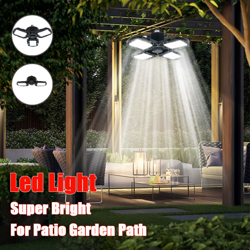 Luci da garage a LED deformabili ultraluminose Lampadine da lavoro a LED regolabili per plafoniera da garage (nero, tipo2 15W doppia foglia) en oferta