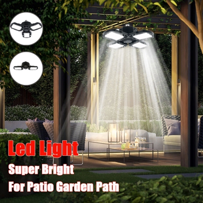 Luci da garage a LED deformabili ultraluminose Lampadine da lavoro a LED regolabili per plafoniera da garage (nero, tipo2 15W doppia foglia)