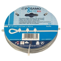 Cavo D'Acciaio-Zincato. 3 Millimetri 10M (A 5) precio