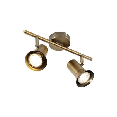 Faretto karin - Moderno - Metallo - Bronzo - Oblungo Max. 2 x Watt - Qazqa