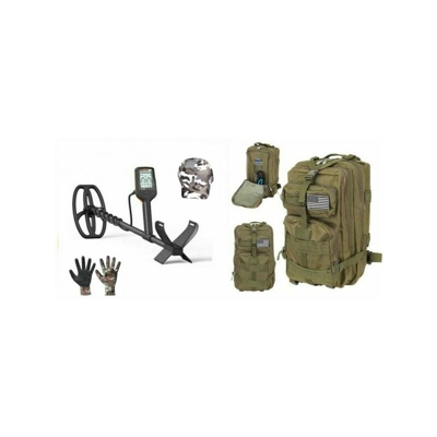x10 metal detector oro monete piastra blade copripiastra + zaino militare - Quest