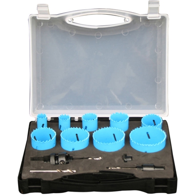 WORKMEN HSS13-1964 - Set di seghe a tazza bi-metalliche 13 pezzi