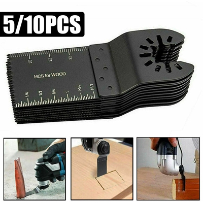 5pcs lame oscillanti in acciaio ad alto tenore di carbonio sega strumento multifunzione 34mm legno metallo plastica taglierina casa lavorazione del