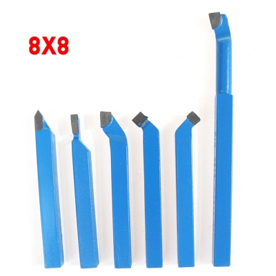 Set di utensili per tornio in metallo duro da 6 pezzi BIT per tornio per alesatura CNC (8x8mm)