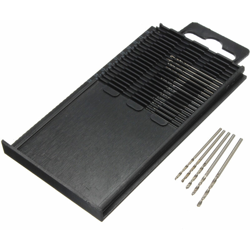 Augienb - Mini punta da trapano da 20 pezzi 0.3mm-1.6mm HSS Bit Model en oferta