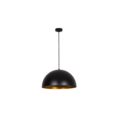 Lampada a Sospensione Hill - Lampadario - da Soffitto - Nero, Oro in Metallo, Vernice, 40 x 40 x 113 cm, 1 x E27, Max 100W