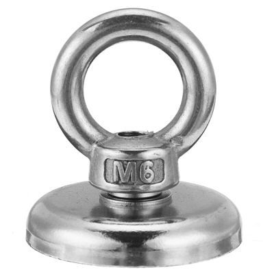 Drillpro - (Con corda da 10 m) Magneti da pesca Magnete al neodimio rotondo con forza di trazione super forte (D36)