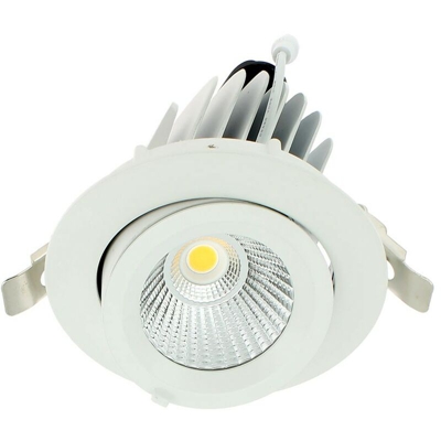 Eclairage Design - Spot Led Lumaca COB 20W da incasso orientabile | Température de Couleur: Bianco caldo 2700K