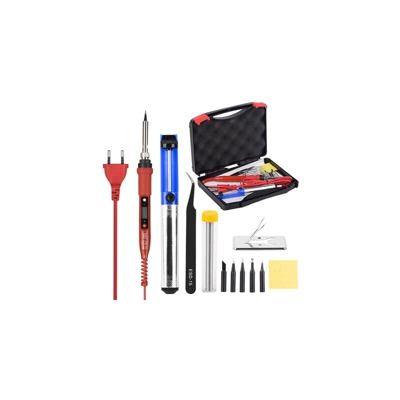Drillpro - Kit per saldatore elettrico Strumento di controllo 110V 80W Custodia punta per stazione di saldatura A