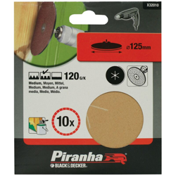 PIRANHA BED 10 DISCHI CORINDONE PER PLATORELLI 125mm GR.120 X32010 en oferta