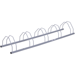 Rastrelliera per 5 Bici Solida in Acciaio Argento 140.5 x 30 x 21.5cm - Homcom en oferta