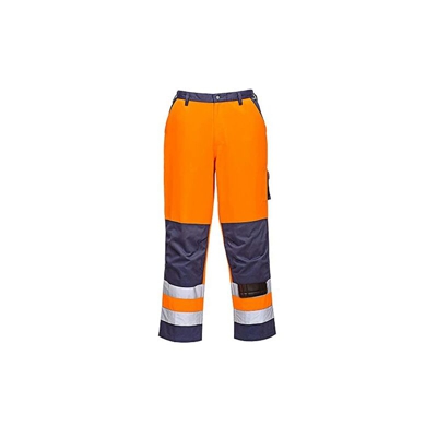 TX51 Pantaloni Lyon Alta Visibilità, Arancione/Navy, XL - Portwest