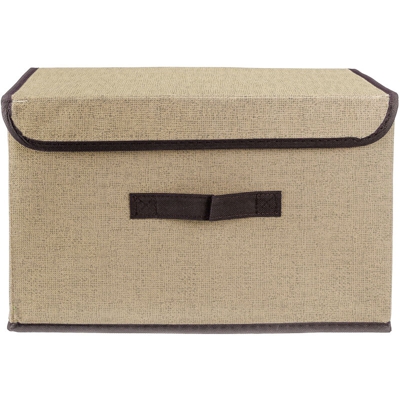 Drillpro - 38 cm * 24 cm * 24 cm Organizzatore pieghevole per scatola di immagazzinaggio con coperchio per libri di vestiti Giocattoli
