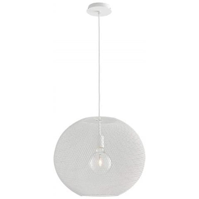 Lampadario Sopensione Moderno Colore Bianco - Lampada Non Inclusa