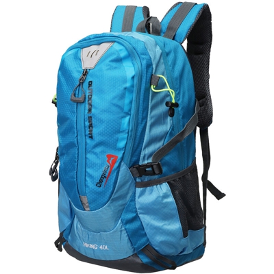 Zaino da viaggio impermeabile da viaggio unisex da 40 litri Zaino da viaggio sportivo da campeggio (azzurro)