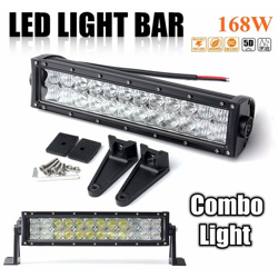 168W 12000LM Barra luminosa da lavoro per auto 13 pollici 24led 6000K Bianco TIPO COMBO precio