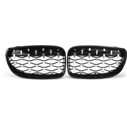 Coppia di griglie per reni anteriori stile diamante per BMW E81 E82 E87 E88 118i 125i 135i en oferta
