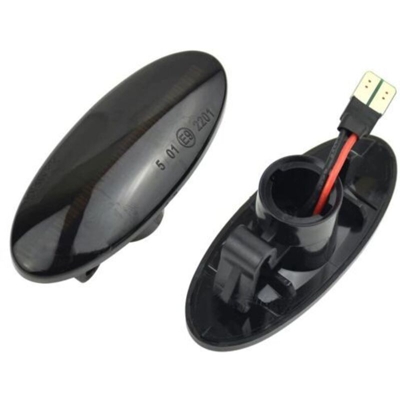 Kit Freccia Laterale a Led Side Marker Dinamica Lente Fume Per Smart Forfour W453 Dopo 2014