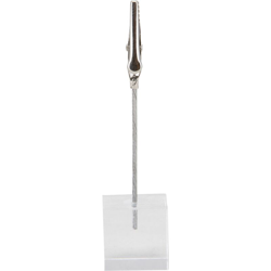 Set 6 porta targhette con base a cubo e clip precio