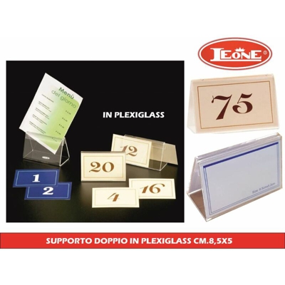 Bighouse It - SUPPORTO DOPPIO IN PLEXIGLASS CM.8,5X5