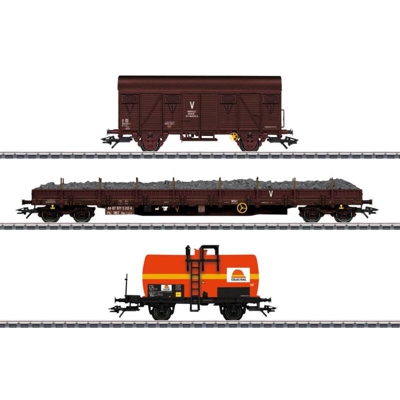 47103 H0 kit 3 pz. vagone merci Colas Rail di SNCF - Märklin