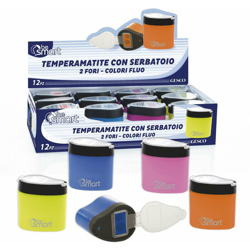 Kit 12 pz temperamatite con serbatoio due fori temperini Be Smart goccia características