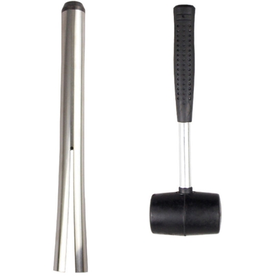 Strumento per la rimozione delle cuffie da bicicletta con martello