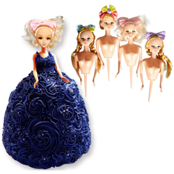 Bakeware Half Body Doll Cake Topper Barbie Doll Special Cake Topper en oferta
