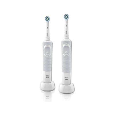 Oral-B Vitality 100 - Spazzolino Elettrico, CrossAction, 2 Spazzolini per Adulto