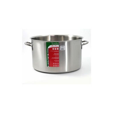 Casseruola alta per induzione con 2 manici in acciaio inox Diametro 45 cm