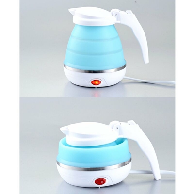 Bollitore elettrico pieghevole pieghevole in silicone per viaggi 680W 220V ~ 240V