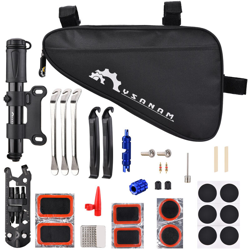 Un set completo di strumenti per la riparazione del pacchetto triangolo della bicicletta en oferta