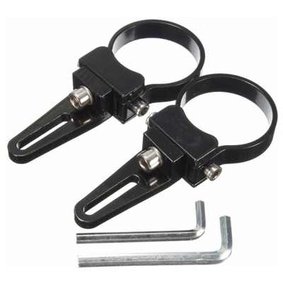 Supporto 2Pcs 51mm per barra luminosa a led per faro in alluminio (SENZA LAMPADA)