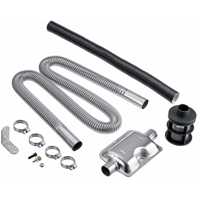 Silenziatore di scarico da 24 mm + filtro da 25 mm + tubo di scarico da 24 mm Per riscaldatore diesel Eberspacher