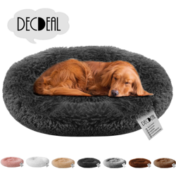 GY-01 nido rotondo in cotone peluche per animali domestici (grigio scuro diametro 100 cm altezza 26 cm) precio