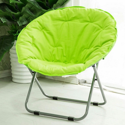 Sedia Moon Chair oversize di grande capacità con piattino Sedia pieghevole in più colori (verde)