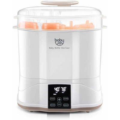 Scaldabiberon Elettrico Multifunzionale 3 in 1 - Sterilizzatore Asciugatore Scaldabiberon, Schermo Digitale LED, Scaldamento a Vapore, Impostazione