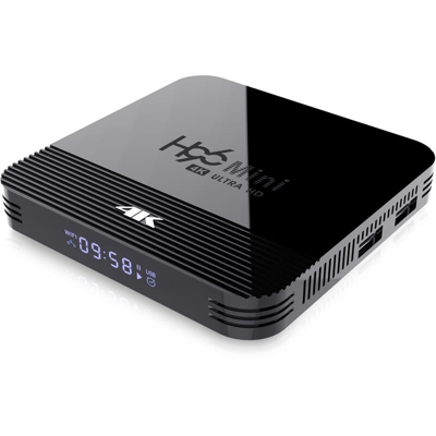 H96 MINI H8 RK3228A 2G RAM 16G ROM 5G WIFI bluetooth 4.0 Android 9.0 4K H.265 VP9 Controllo vocale TV Box Supporto Assistente Google HD Netflix 4K