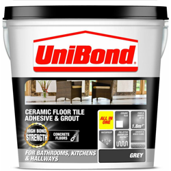 UniBond - Adesivo/malta per piastrelle in ceramica, adatto per pavimenti in calcestruzzo, colore: Grigio precio