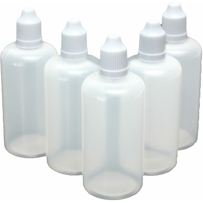 Flacone contagocce in plastica vuoto da 10 pezzi da 100 ml per custodia per gocce di liquido nel Regno Unito