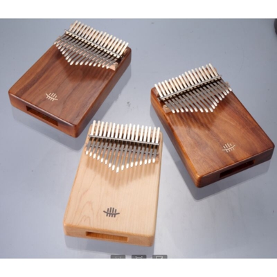 HLURU 17 tasti C Tune Thumb Piano Legno Mbira Foro inferiore Strumento musicale in mogano per principianti E